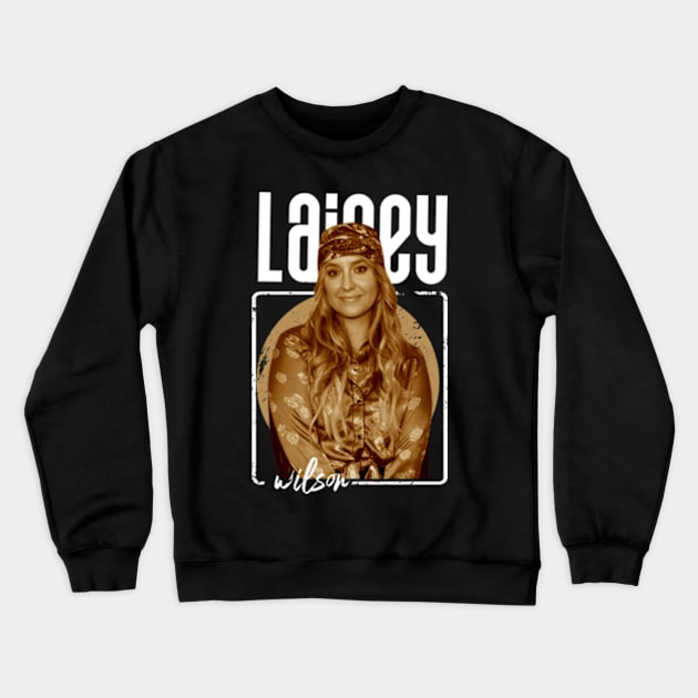 lainey wilson vintage Crewneck Sweatshirt by Nashida Said